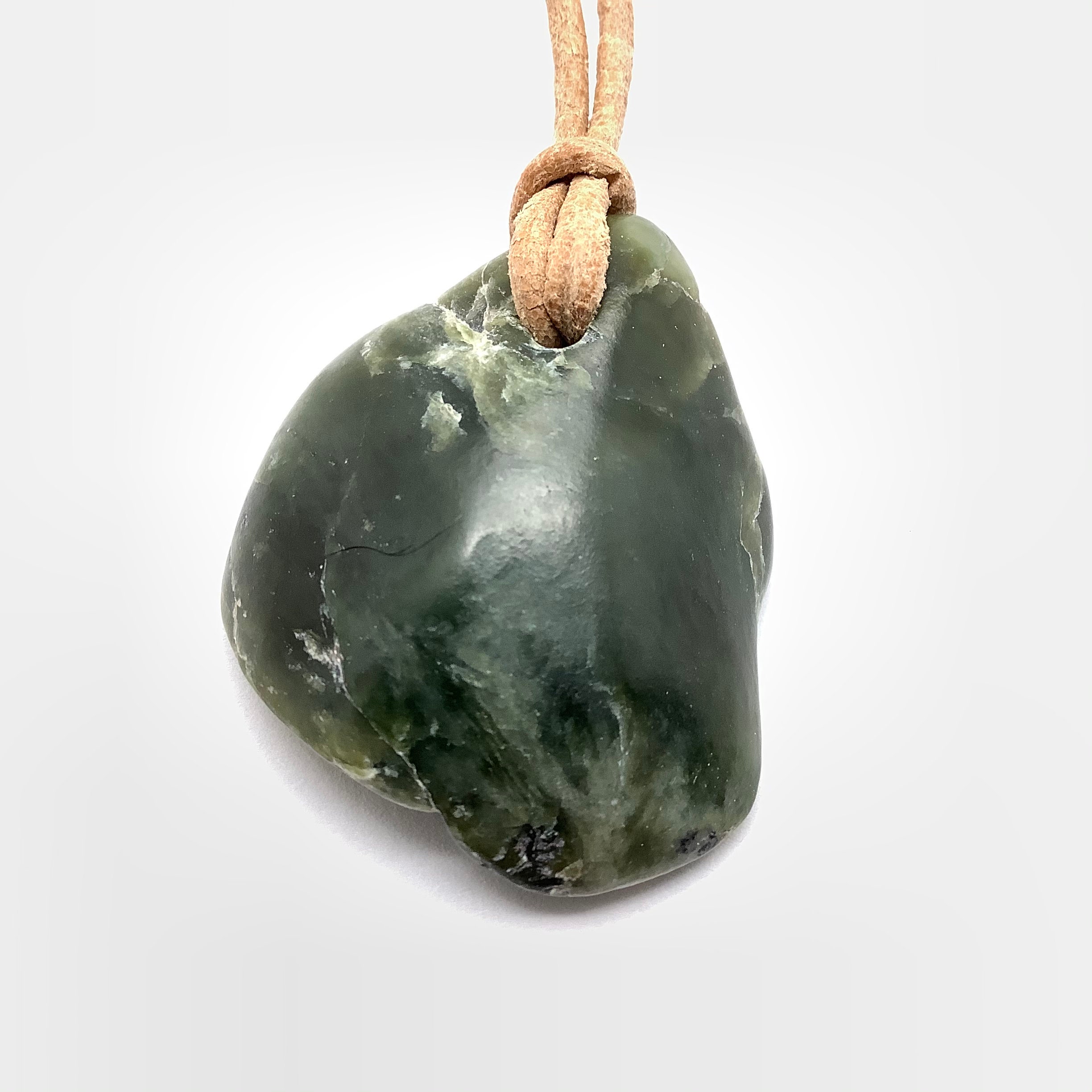 Big Sur Jade Pebble Pendant Green Nephrite Jade Necklace Etsy