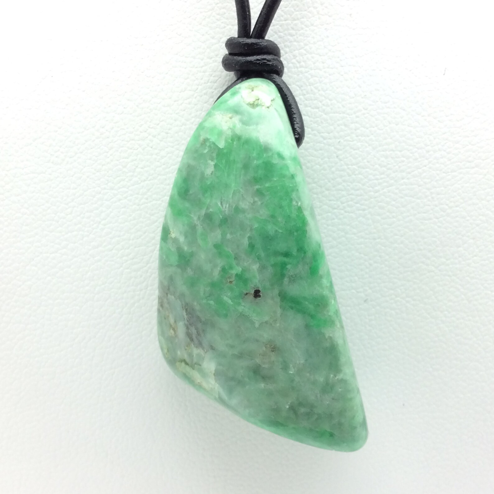Siberian Jadeite Jade Pebble Pendant Green Gem Stone | Etsy