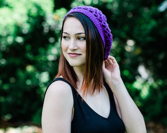 Crochet Summer Mesh Slouchy Beret for Women - Mother's Day Gifts - Gifts for Her