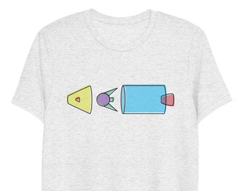 Spaceship Assembly Tri-Blend T-Shirt: Command, Lunar, Service Modules