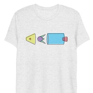 Raumschiff Montage Tri-Blend T-Shirt: Kommando, Mond, Dienst Module