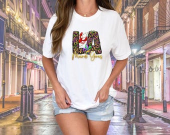 Louisiana Mardi Gras PNG, Mardi Gras, T-shirt Design, Digital File, Sublimation, DTF, Download