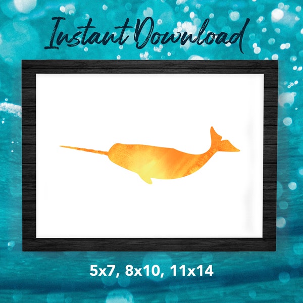 Narwhal Print - Etsy