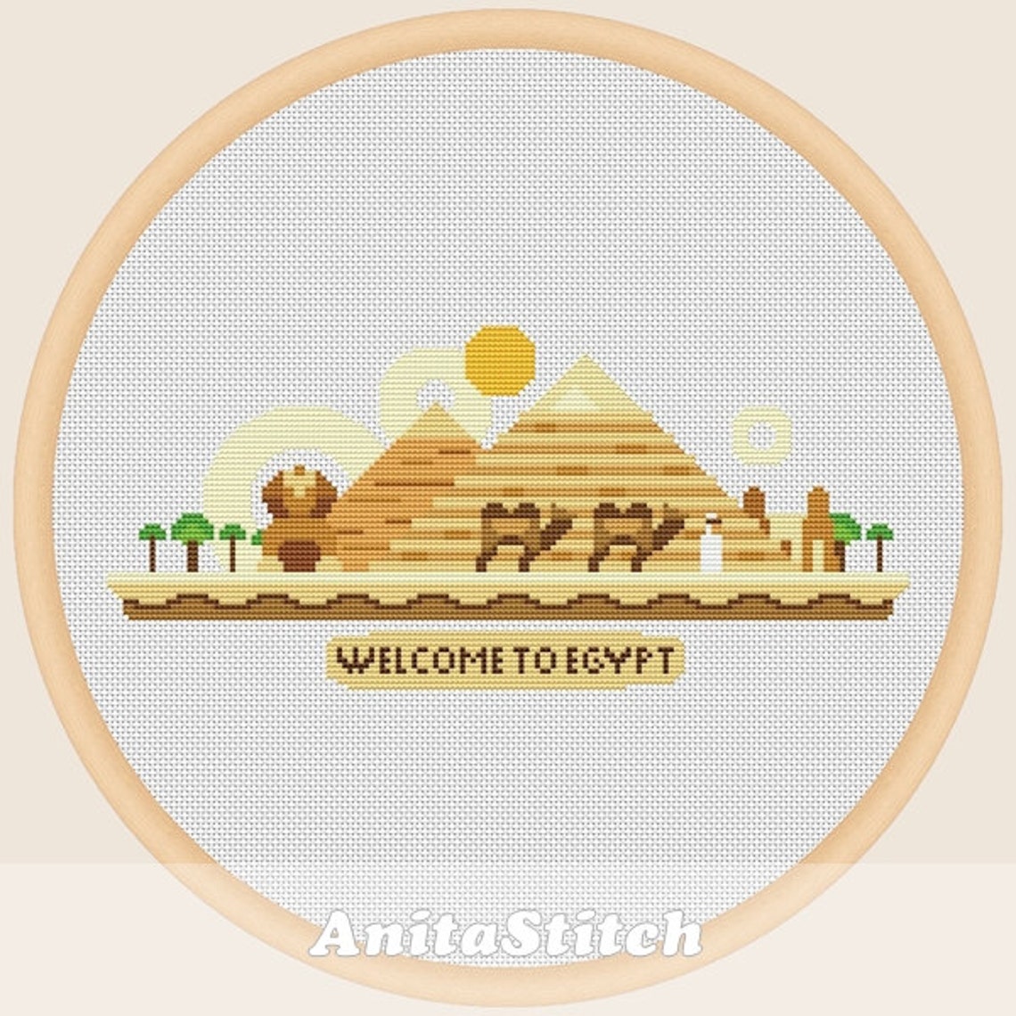 to Egypt Cross stitch pattern Etsy