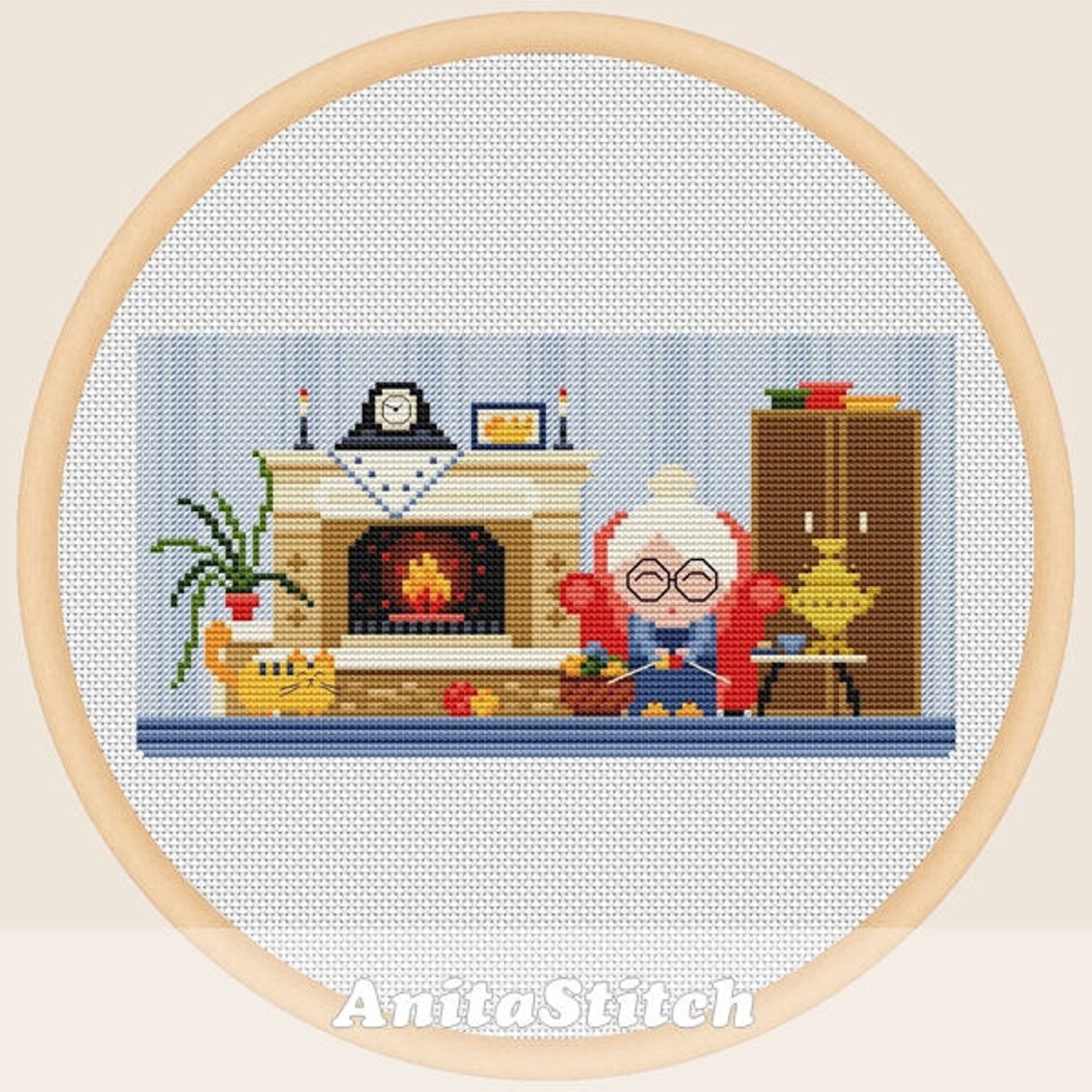 Grandma house Cross stitch pattern | Etsy