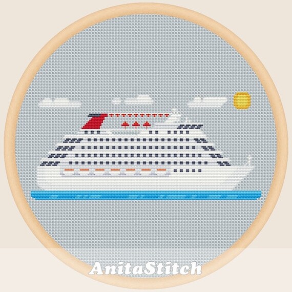 Luxury Cruise Cross Stitch Pattern Etsy