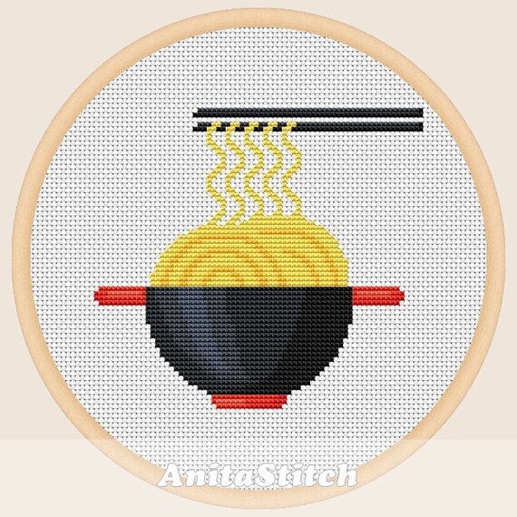 Chinese food Cross stitch pattern Etsy