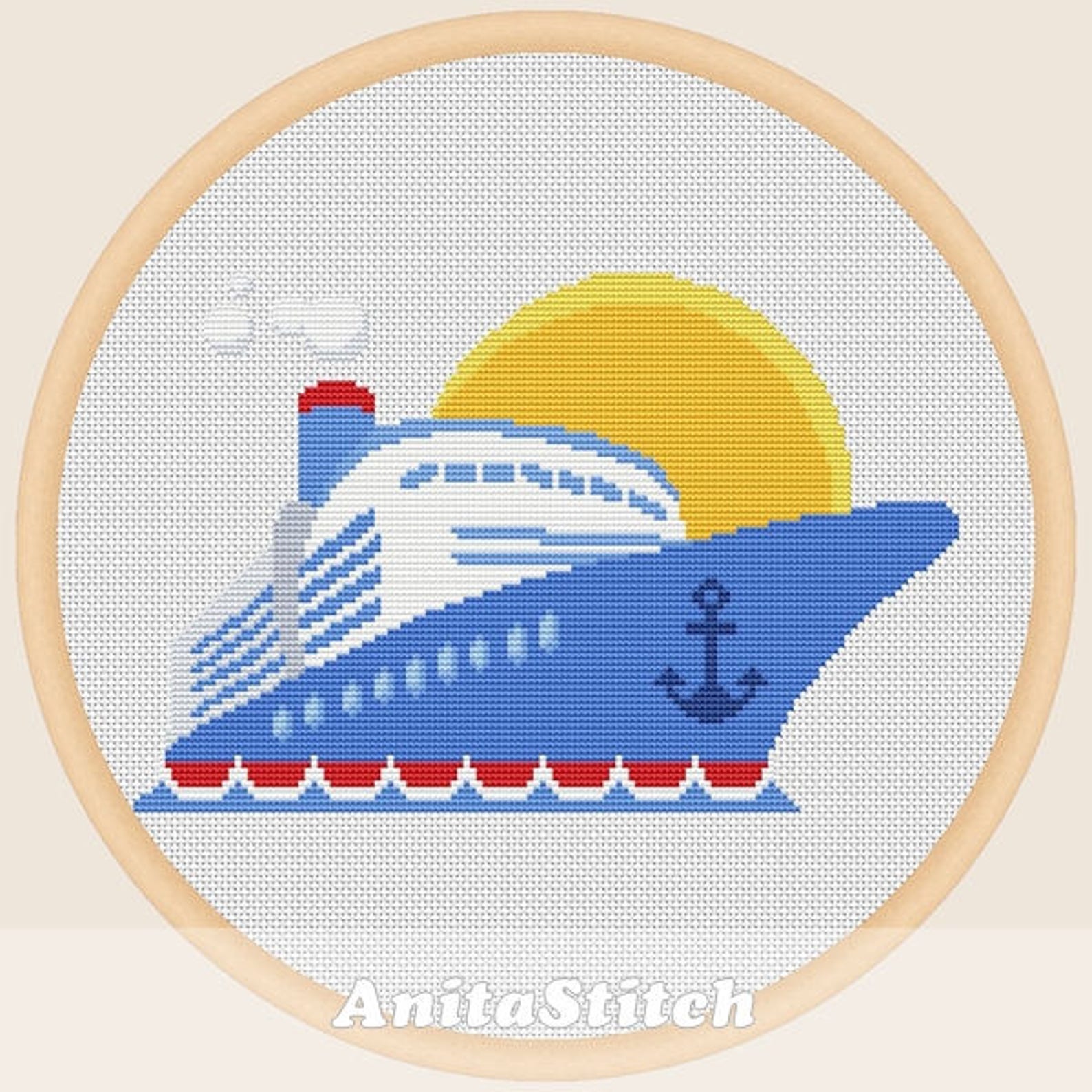 Cruise Cross stitch pattern Etsy