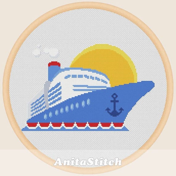 Cruise Cross stitch pattern Etsy