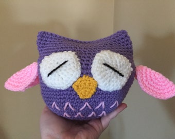 Crochet Owl Toy, Plushie, Doll, Amigurumi