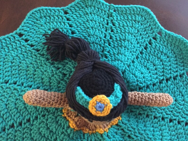 Crochet Princess Jasmine Doll Lovey Security Blanket Etsy