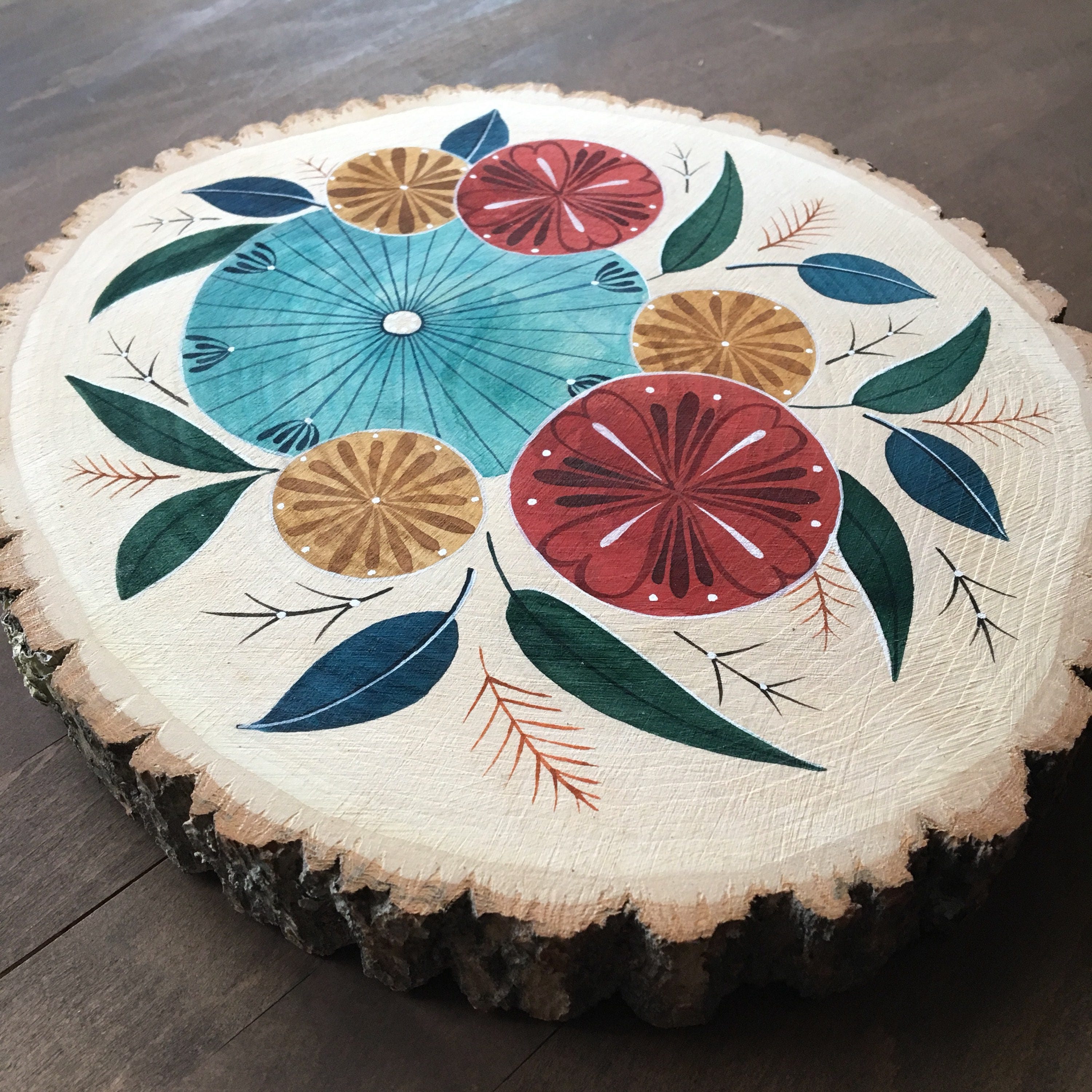 Wood wall art wood slice art wood slices rustic wall decor Etsy