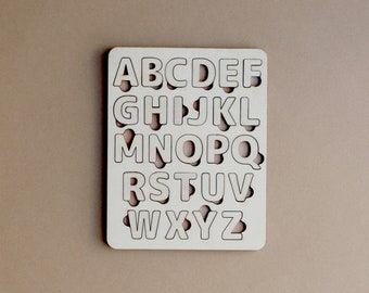 Montessori board toy English Alphabet Letters toy Wooden letter toy