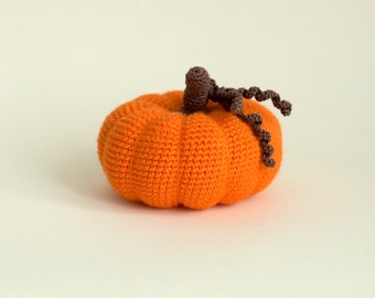 Toy crochet pumpkin veggies Halloween pretend food crochet pretend play food crochet food