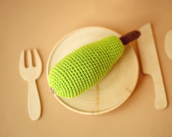 Crocheted squash Christmas kid gift zucchini Crocheted food Toy food crochet veggies crochet food Pretend kitchen food Stocking stuffers