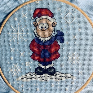 Winter Gnome Cross Stitch Pattern PDF