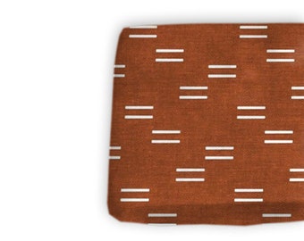 burnt orange changing pad cover