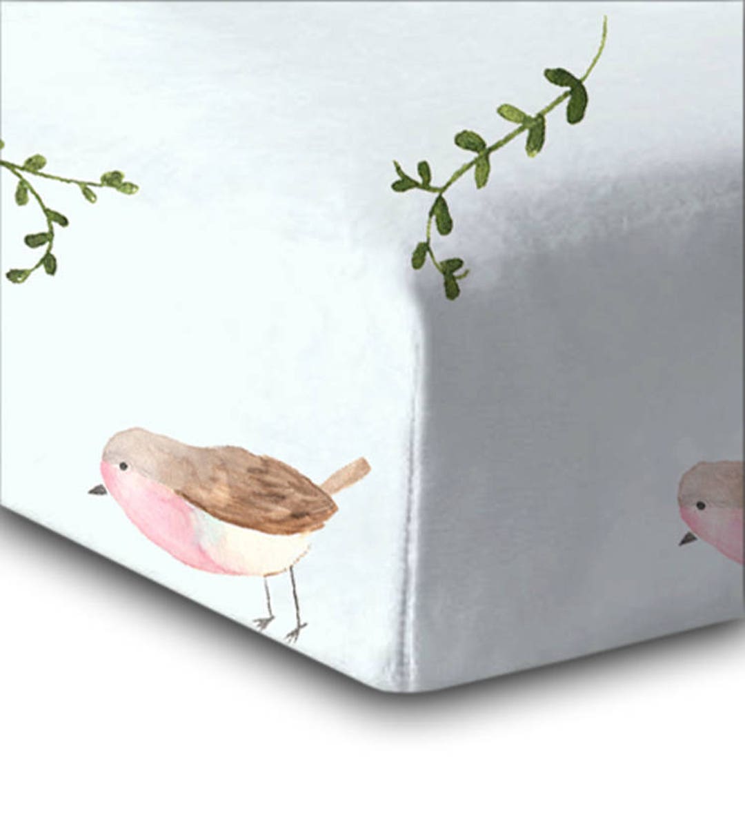 Crib Sheet Robin Birdie. Fitted Crib Sheet. Crib Sheet. Robin Crib