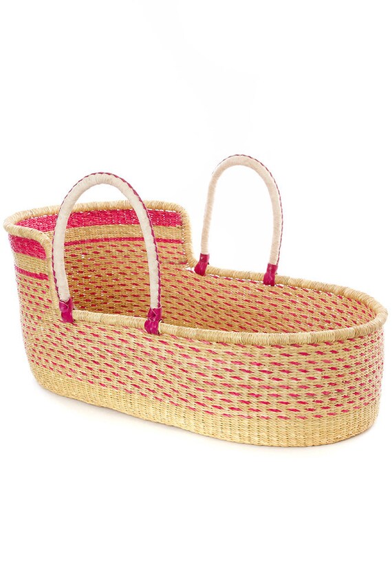 handwoven moses basket