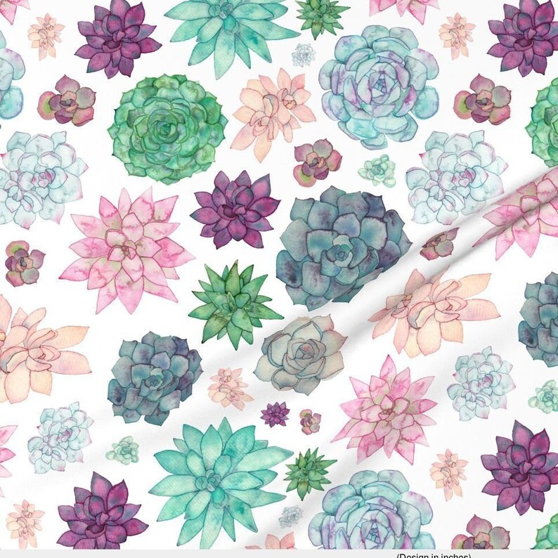 Succulent Baby Minky Blanket Watercolor Baby.Succulent Nursery Faux Fur Succulent Garden Llama Love Mommy and Me Blanket. Baby Blanket