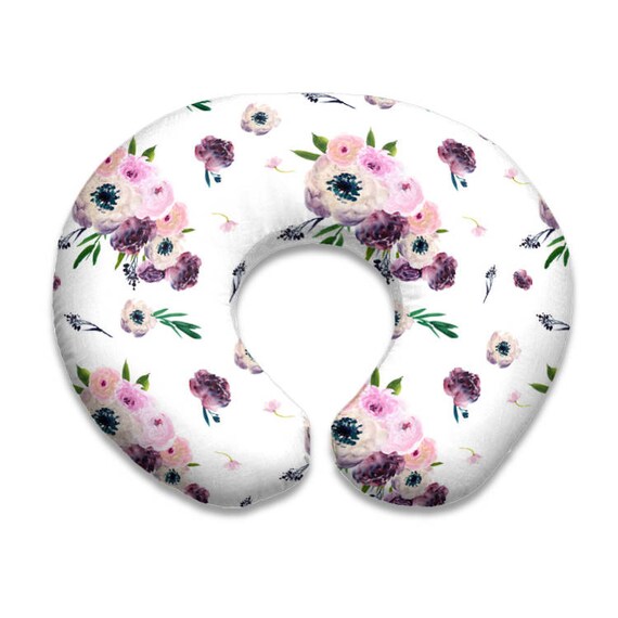 Violet Peonies Nursing Pillow Cover Nursing Pillow Cover Etsy