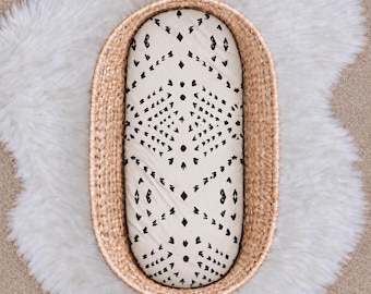 Ink Scatter Bassinet Sheet – Handmade Cotton Baby Sheet