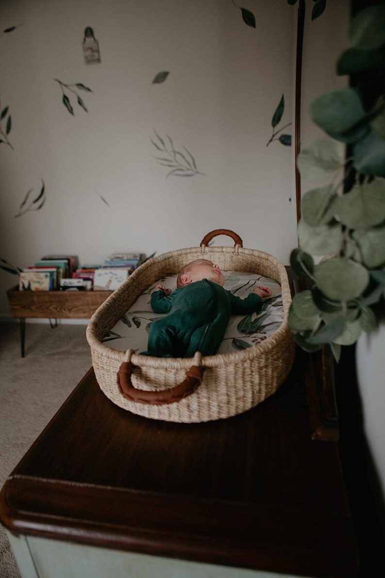 Olive Tree Changing Basket Sheet. Changing Pad Cover. Organic Etsy