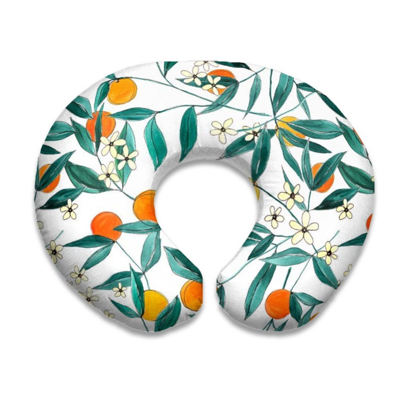 Orange Blossoms Nursing Pillow Cover. Nursing Pillow Cover. Etsy
