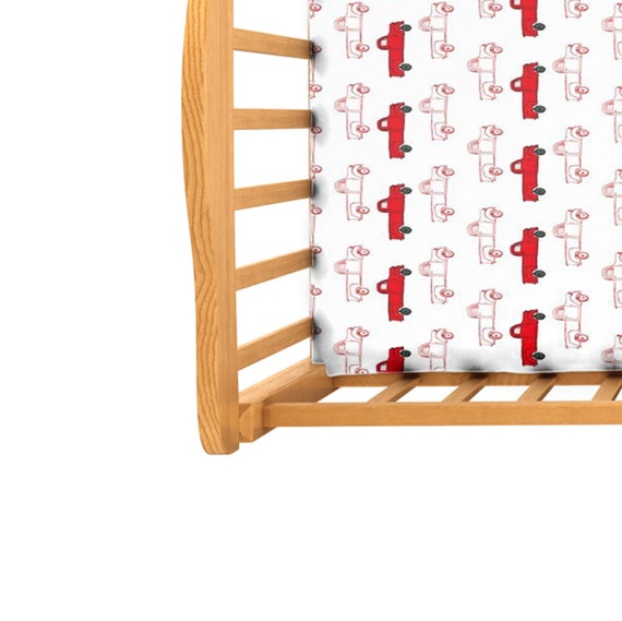 red crib sheets