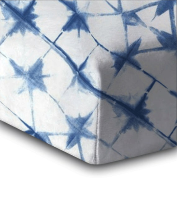 shibori crib sheet