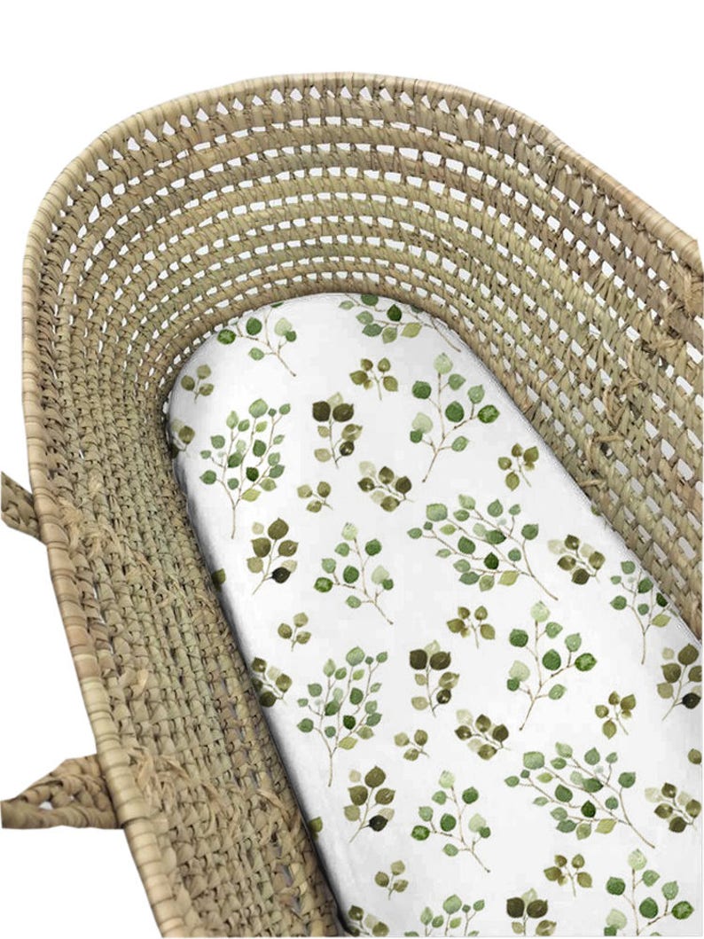 Eucalyptus Moses Basket Sheet. Sheet Minimalist. Etsy