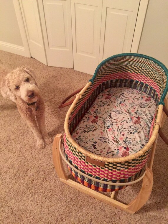 floral moses basket sheets
