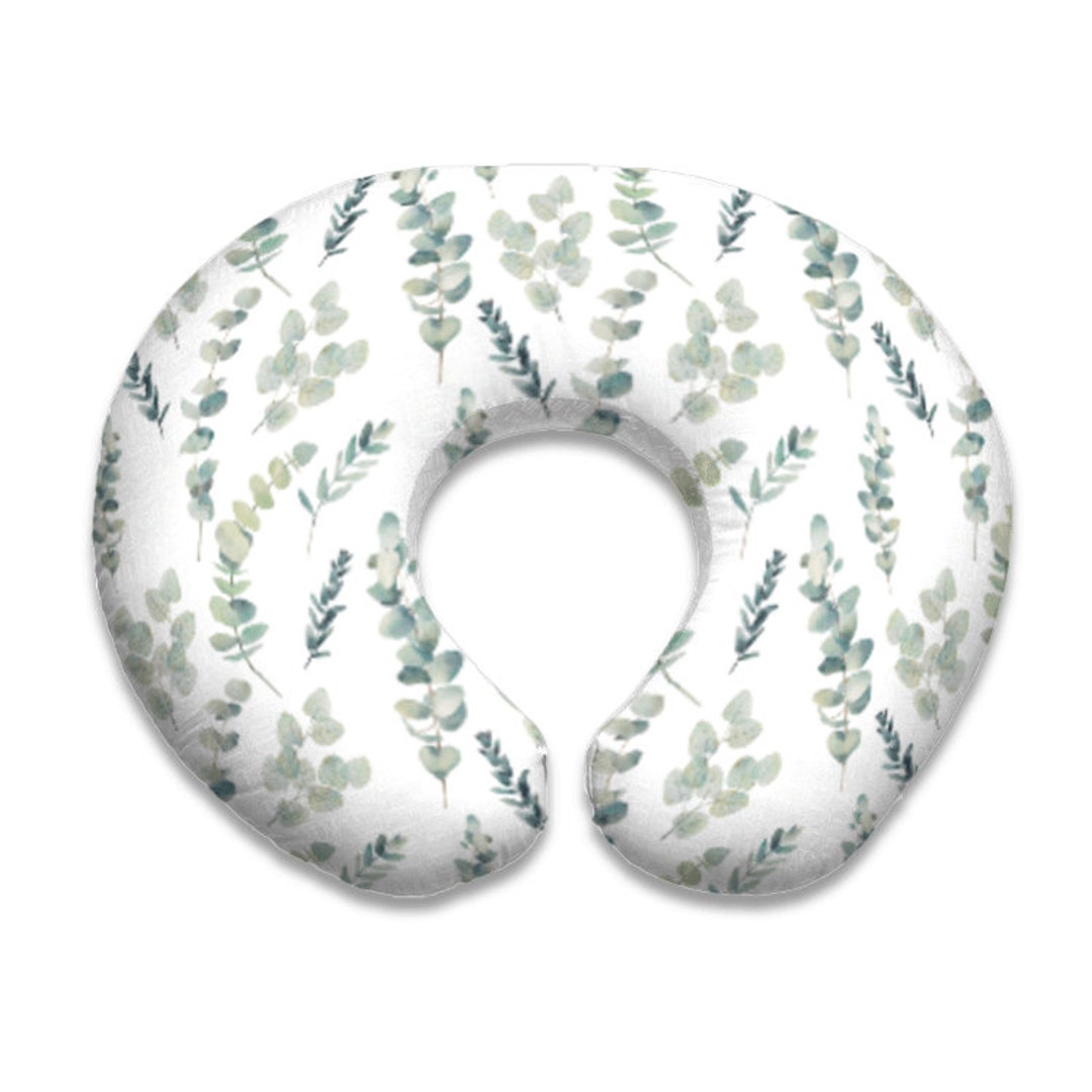 Nursing Pillow Cover Silver Foliage. Eucalyptus Nursing Pillow Cover