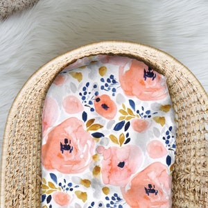 floral moses basket sheets