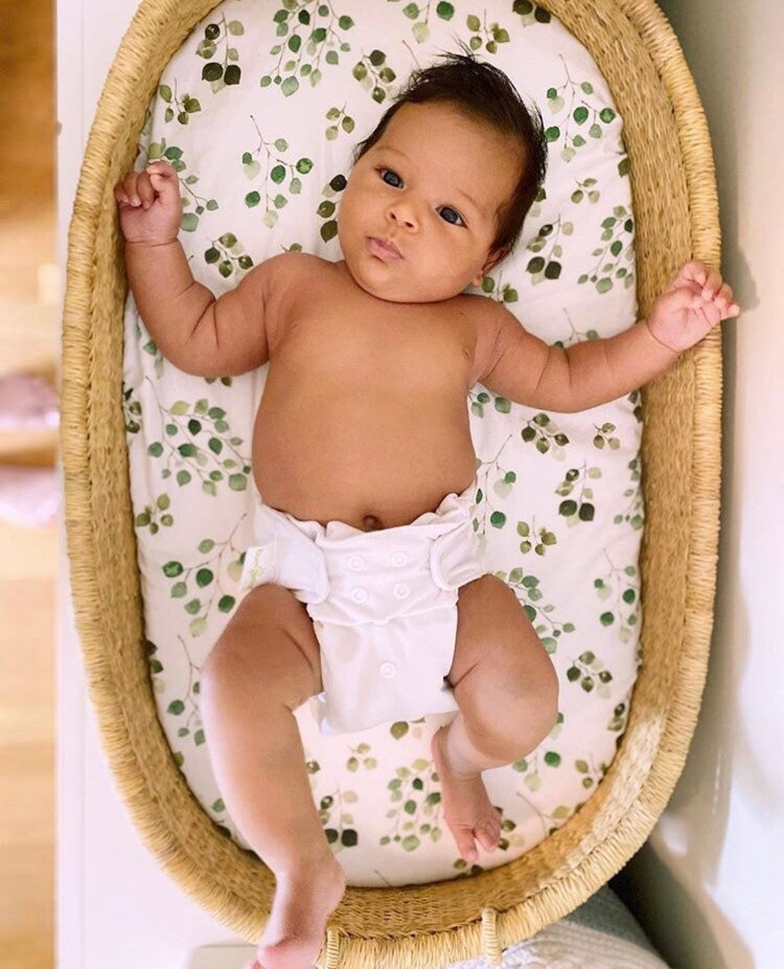 Eucalyptus Moses Basket Sheet. Sheet Minimalist. Etsy