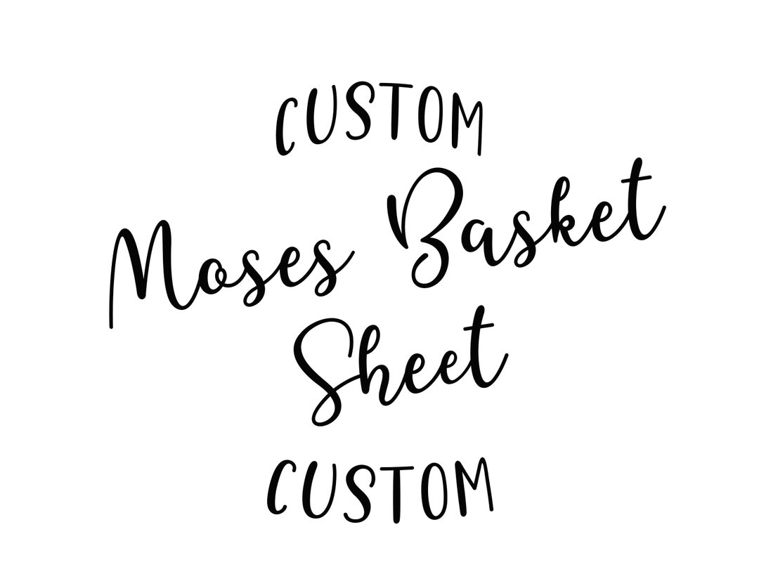 Custom Moses Basket Sheet. Custom Sheet. Custom Organic Baby