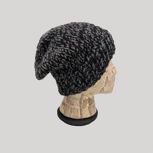Slouchy Beanie, Ski Hat, Snowboard Beanie, Wool Beanie, Alpaca Hat, Slouchy Beanie Hat, Blue Slouchy Beanie, Blues Beanie, Winter Beanie