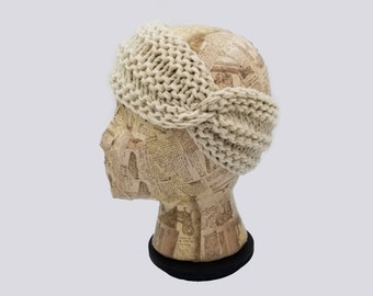 Turban Twist Headband, Ear Warmer, Knit Headwrap, Wool Twist Headband, Knit Turban Headband, Gift For Women, Wool Headband, Head Warmer