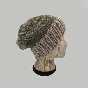 Slouchy Beanie, Wool Beanie, Ski Hat, Snowboard Beanie, Wool Hat, Winter Hat, Slouchy Beanie Hat, Green Slouchy Beanie, Winter Beanie