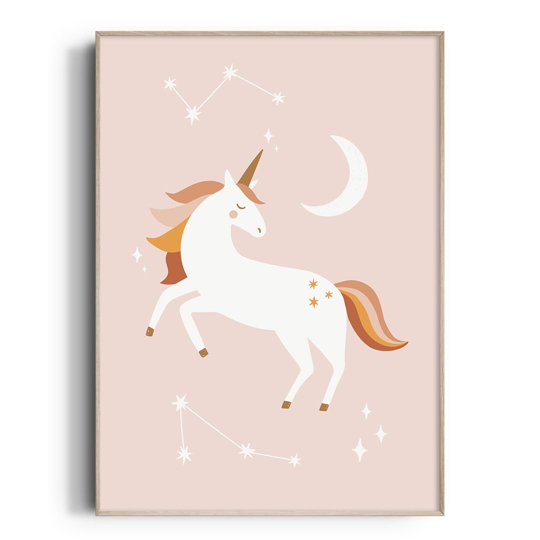 Unicorn Nursery Wall Art, Unicorn Nursery Print, Unicorn Nursery Art ...