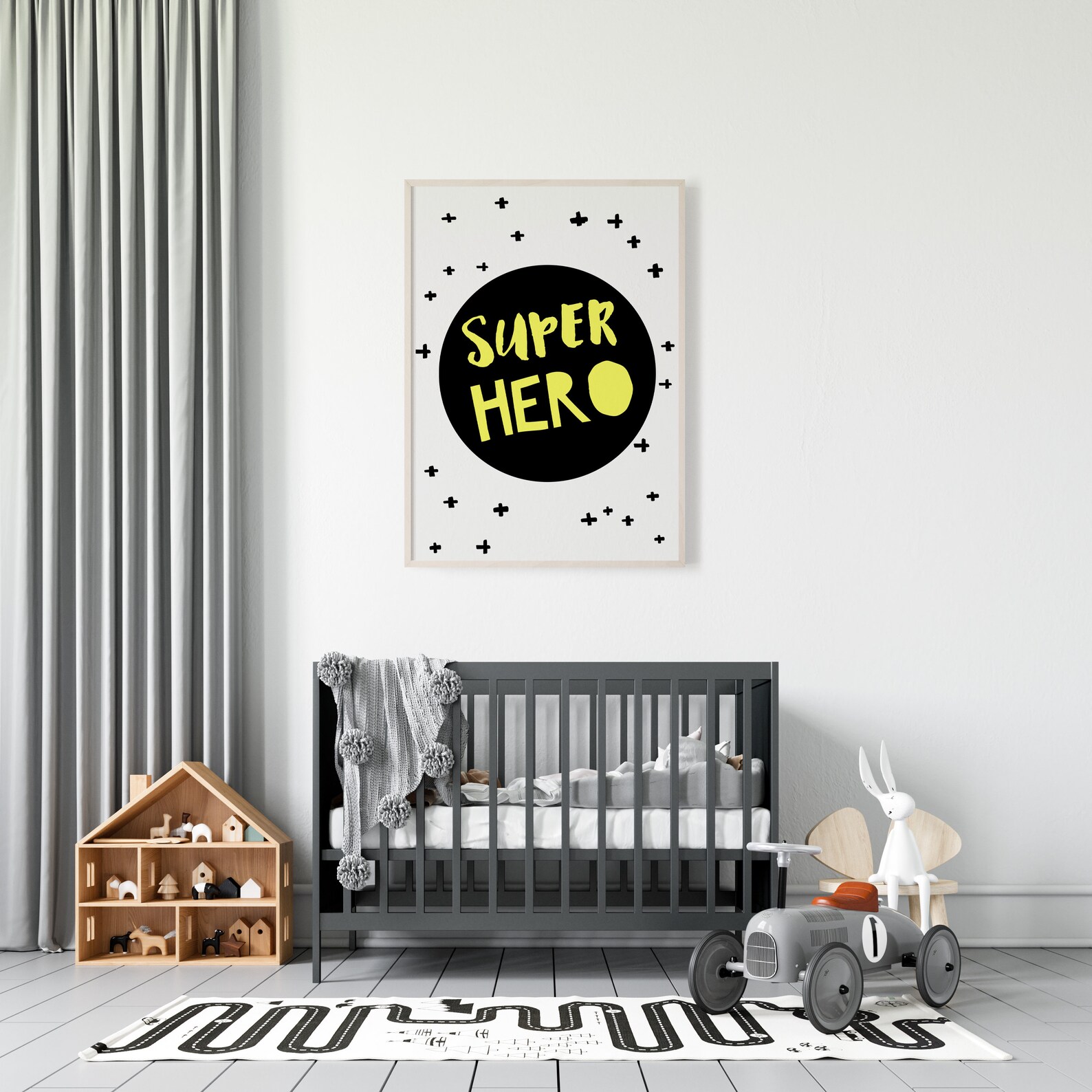 Superhero Nursery Prints, Superhero Wall Art,boys Room Decor, Kids Wall ...