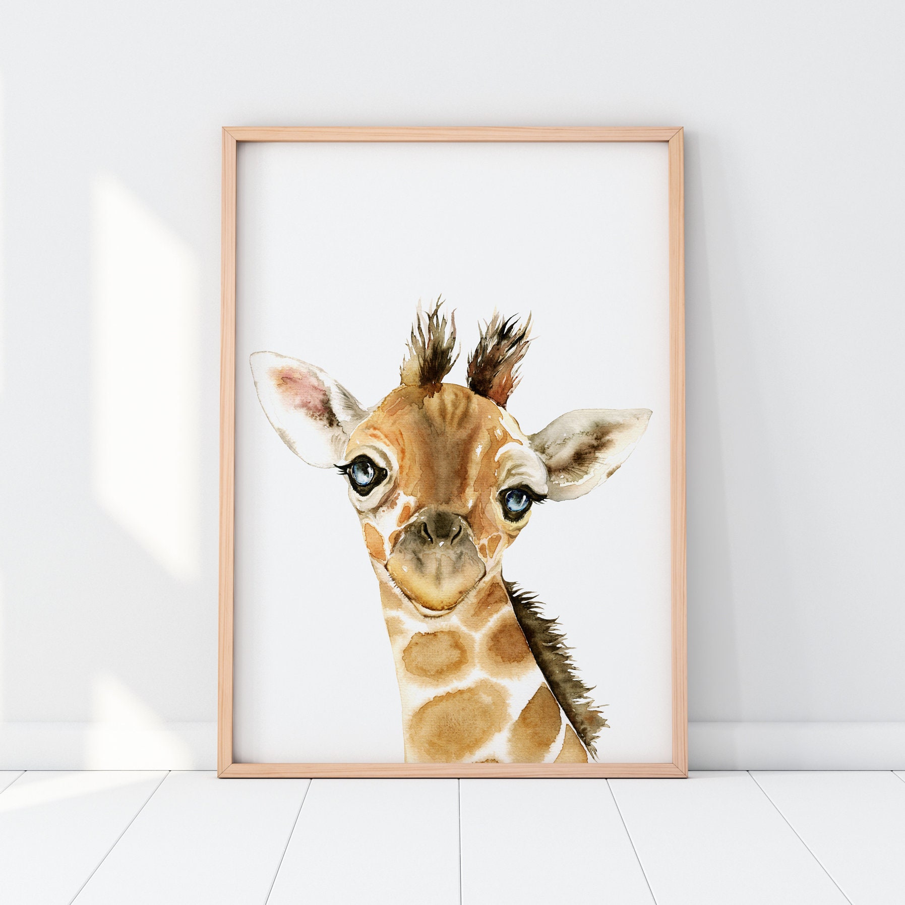 Giraffe sales nursery print