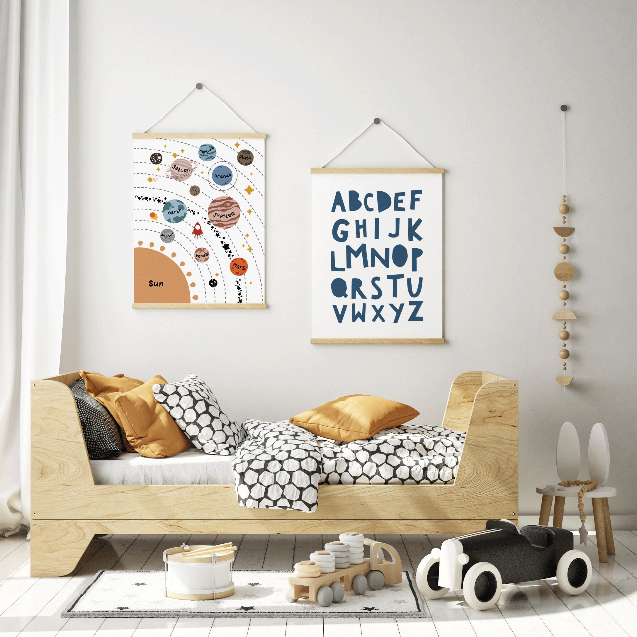 Solar System Nursery Wall Art Print, Space Nursery, Planets ...