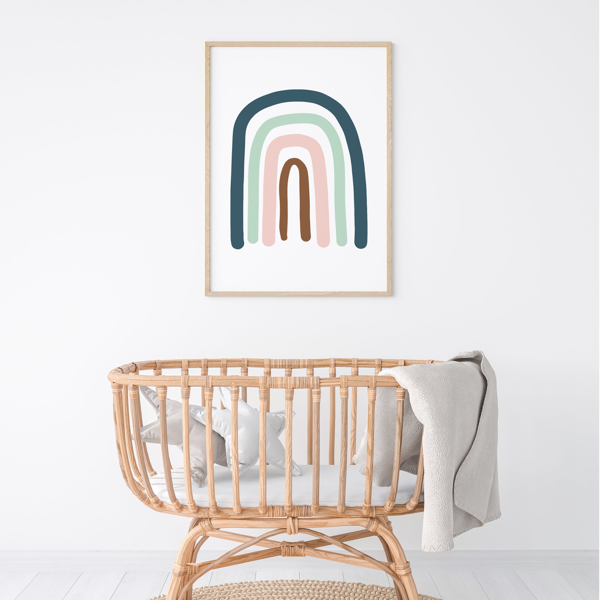 Rainbow Nursery Wall Art, Rainbow Nursery Print, Rainbow Nursery Art ...