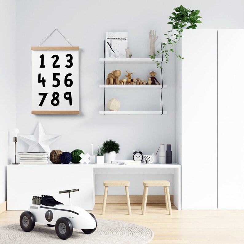 Nursery Prints, Counting Numbers Wall Art, Kids Room Wall Art ...