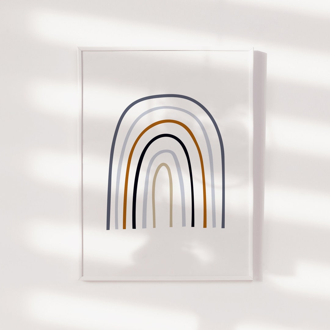 Rainbow Nursery Wall Art, Rainbow Nursery Print, Rainbow Nursery Art ...