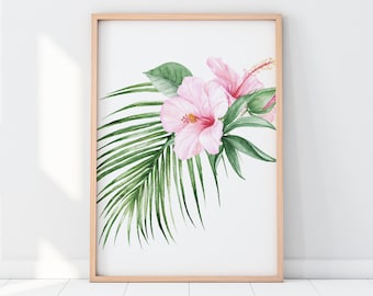 Nursery Print, Nursery Wall Art, Nursery Print, Jungle Nursery, Safari Nursery, Baby, Girls, Nursery Decor, Girls Room Decor, Tropical