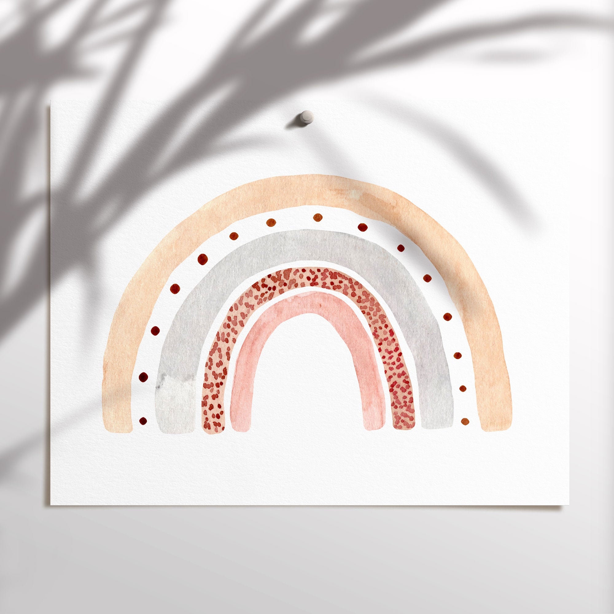 Rainbow Nursery Wall Art Nursery Print Boho Nursery Decor - Etsy