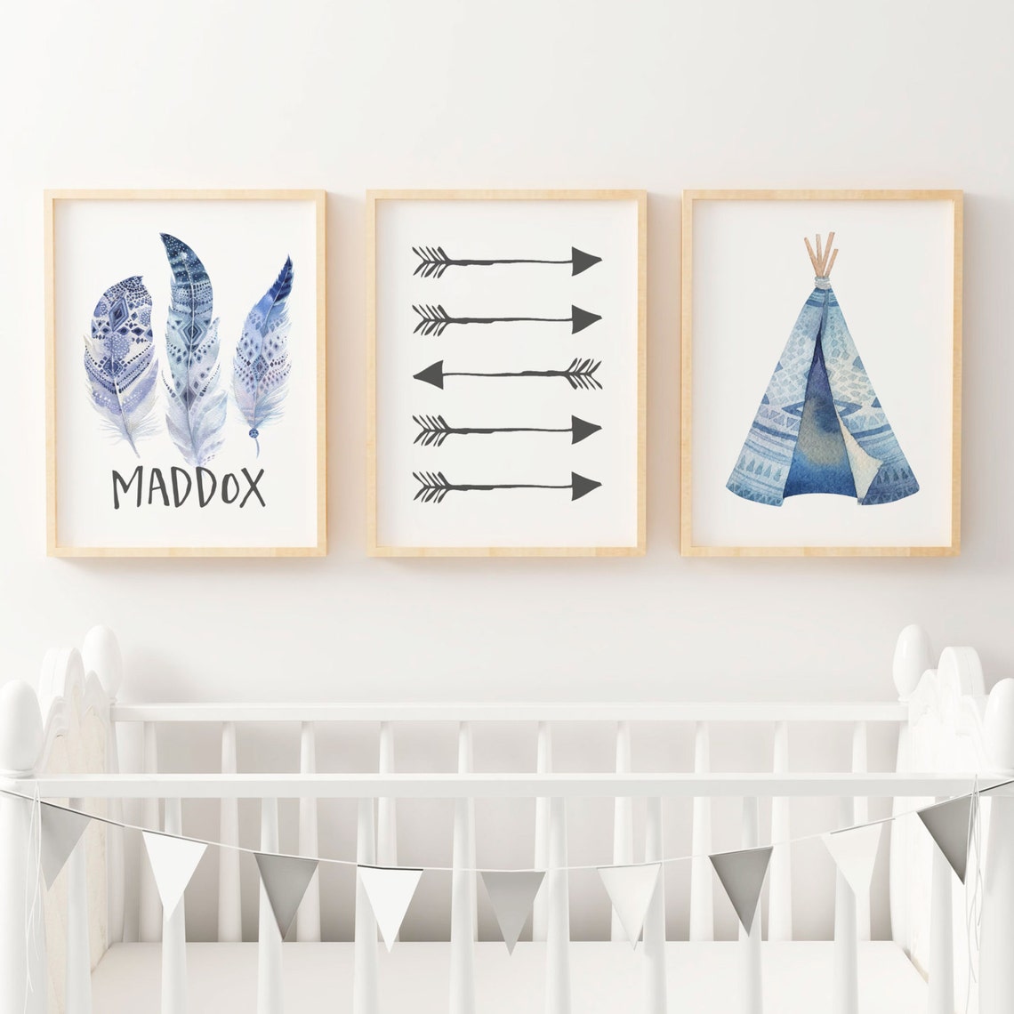 Boy Boho Nursery Print Boy Tribal Nursery Prints Boys Boho Etsy