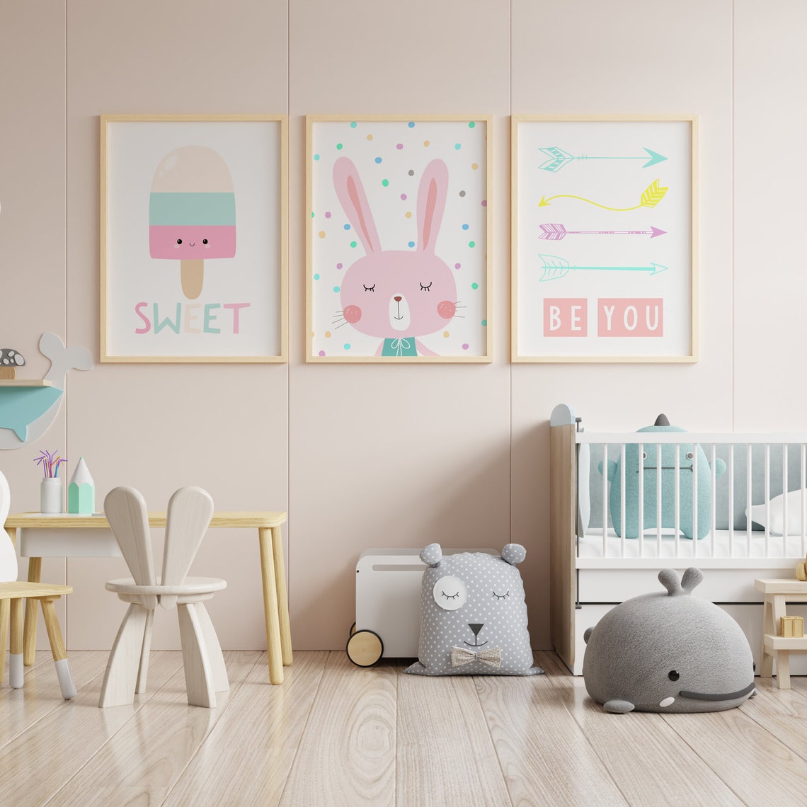 Nursery Bedroom Prints Kids Wall Art Decor Girls Bedroom - Etsy Australia